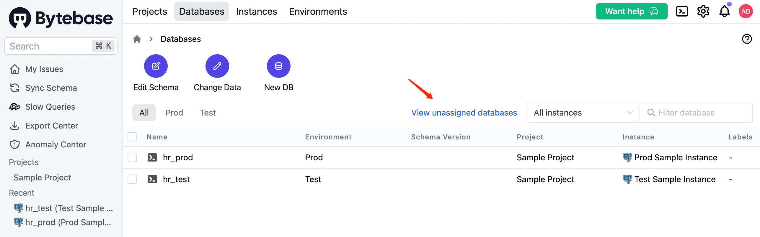 bb-databases-view-unassigned