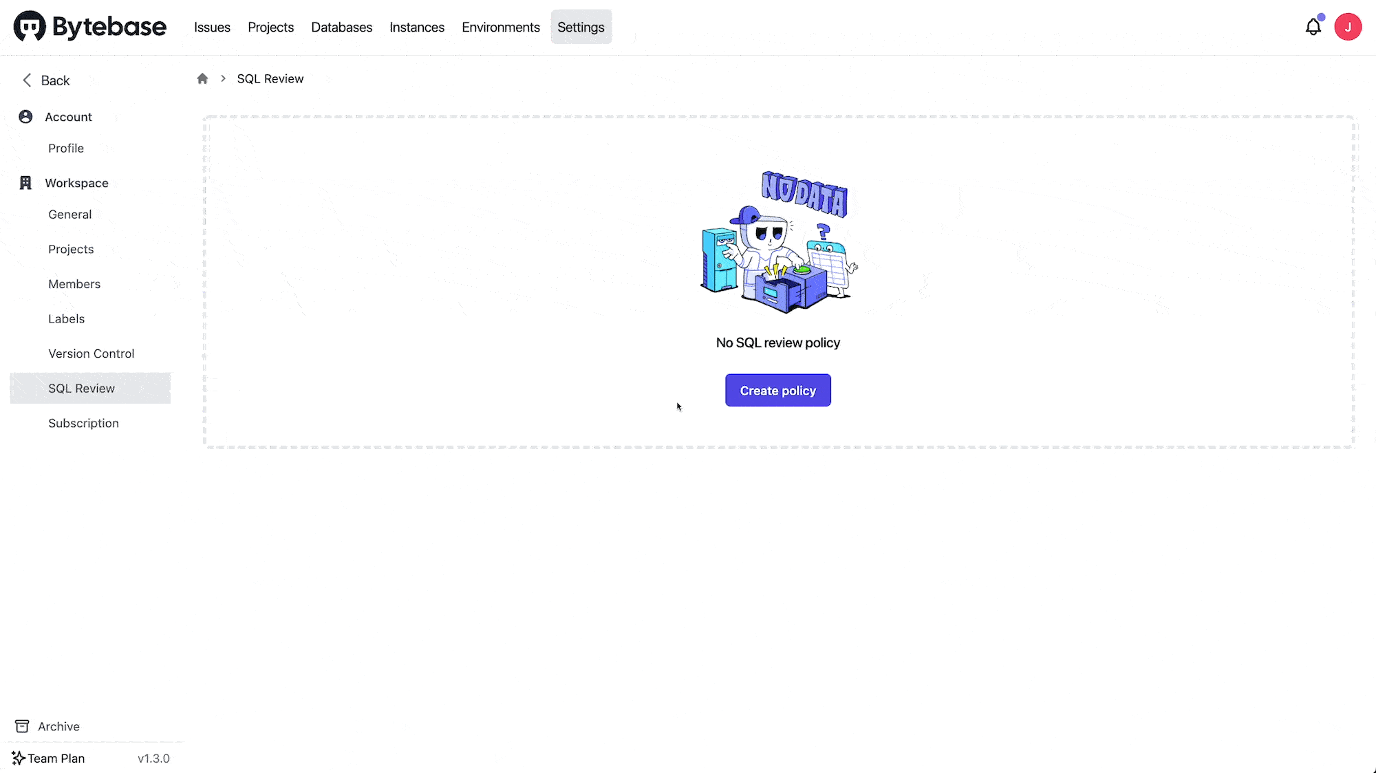 schema-review-create-from-policy-dashboard