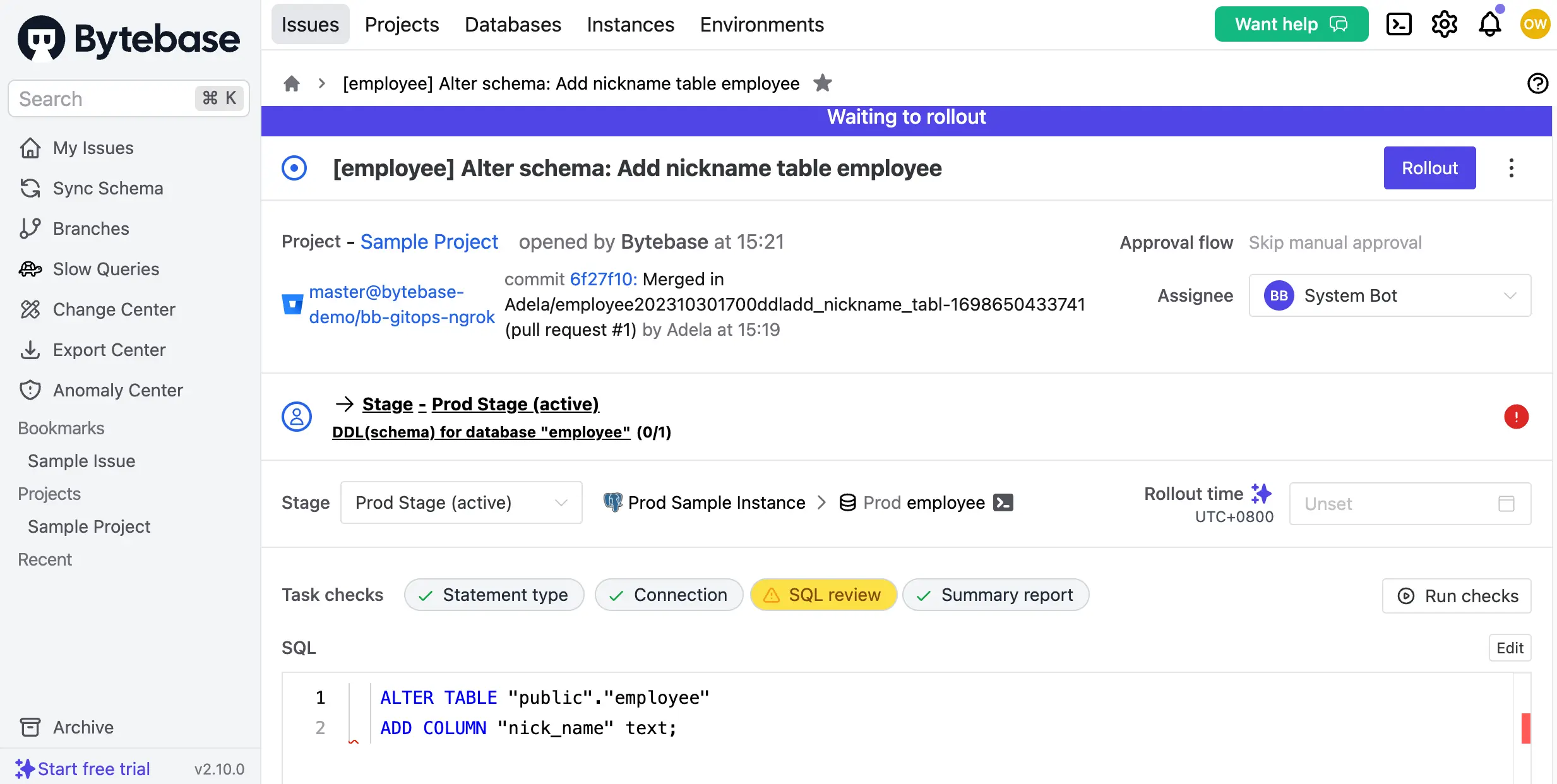 bb-issue-sql-review-warning