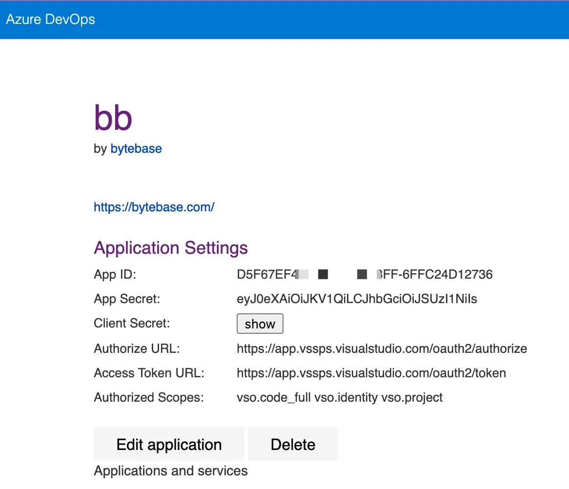 azure-created-application