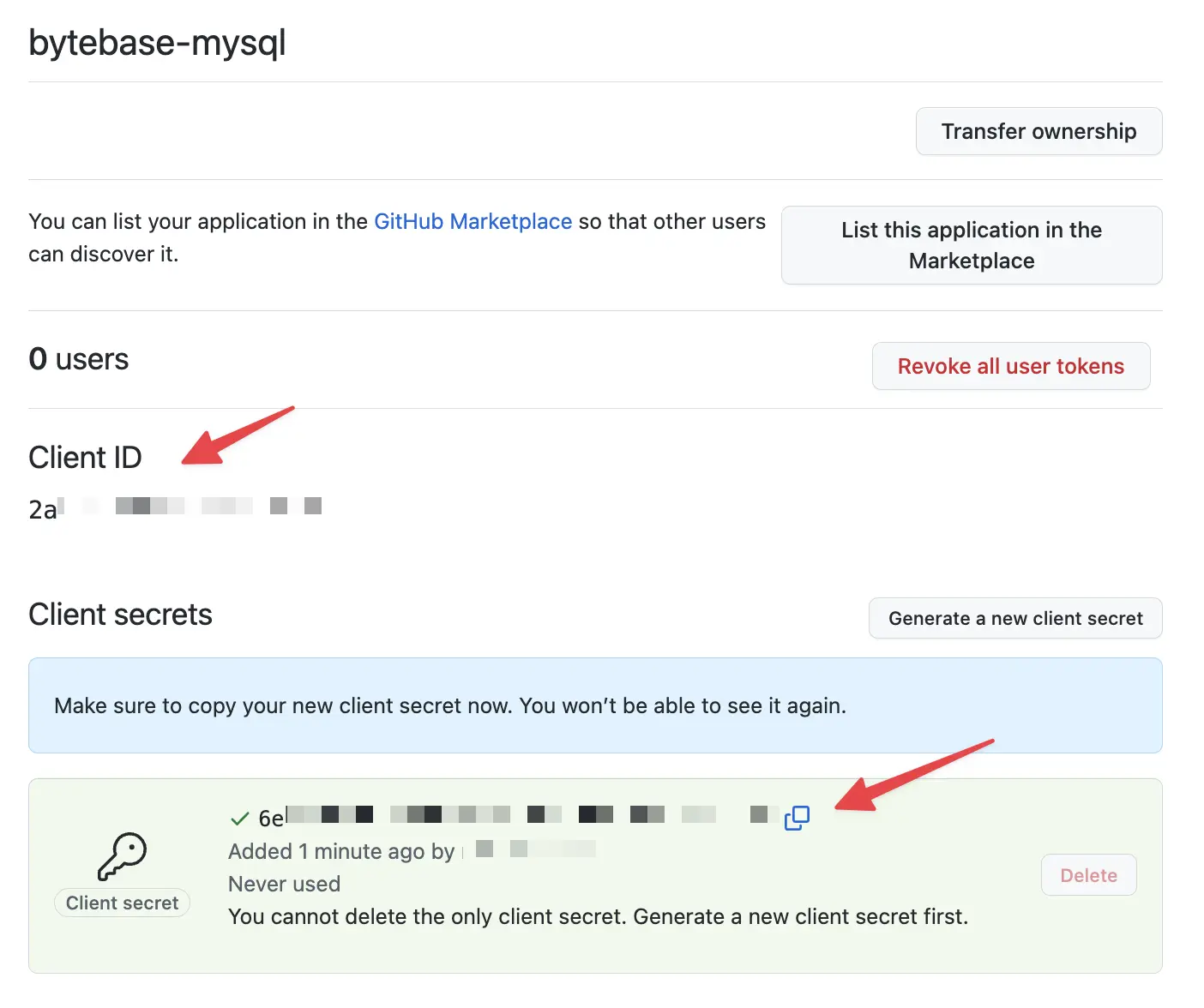 github-client-id-secrets